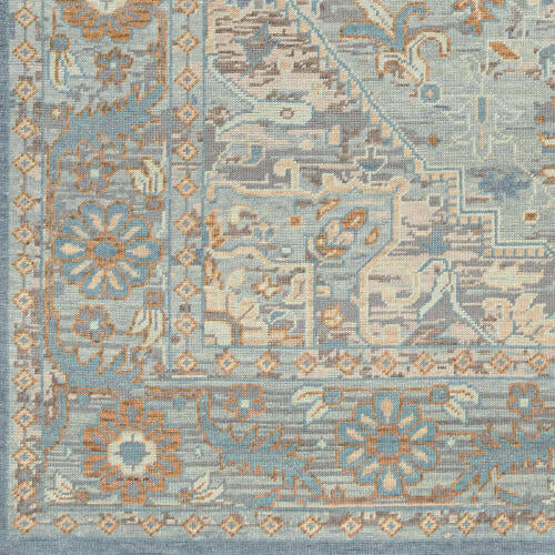 Cappadocia Handmade Wool Rug — Blue / Sand | CPP-5034 - colour & pattern