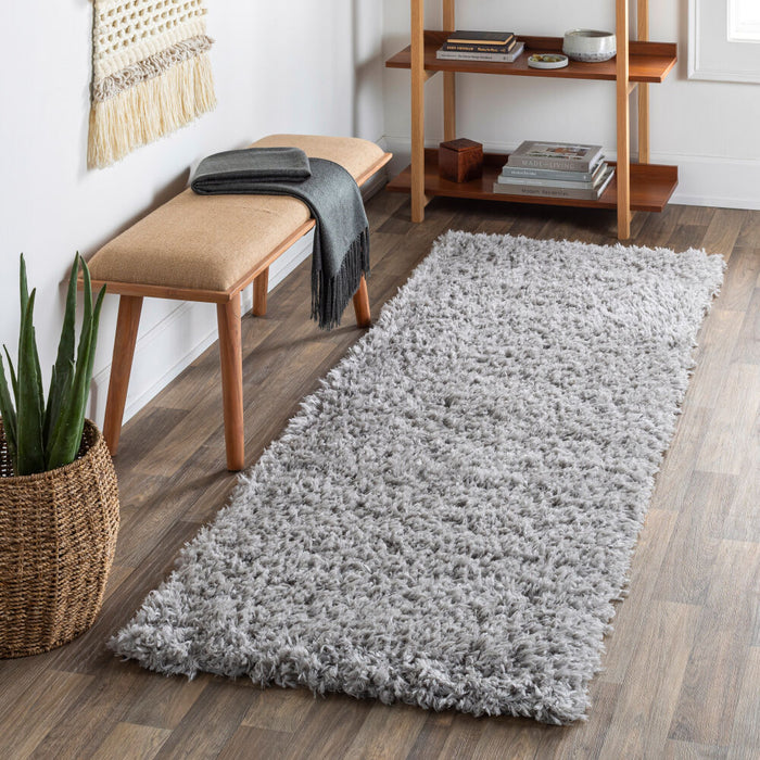 Angora Machine Woven Rug — Medium Gray | ANG-2302