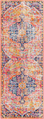 Livabliss Harput Machine Woven Rug — Multi / Orange | HAP-1062