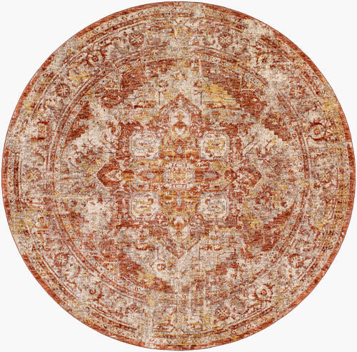 Livabliss Mirabel Machine Woven Rug — Dusty Coral / Beige | MBE-2304
