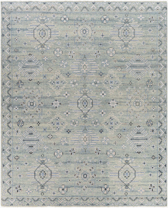 Almeria Hand Knotted Rug — Denim / Dusty Sage | ALM-2302