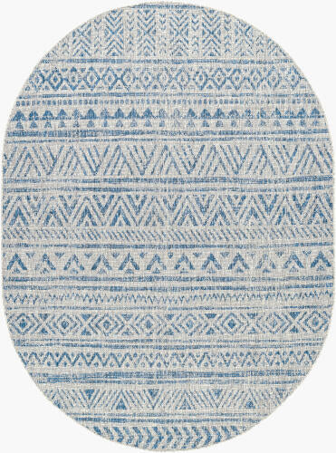 Livabliss Eagean Machine Woven Rug — Blue / Taupe | EAG-2306