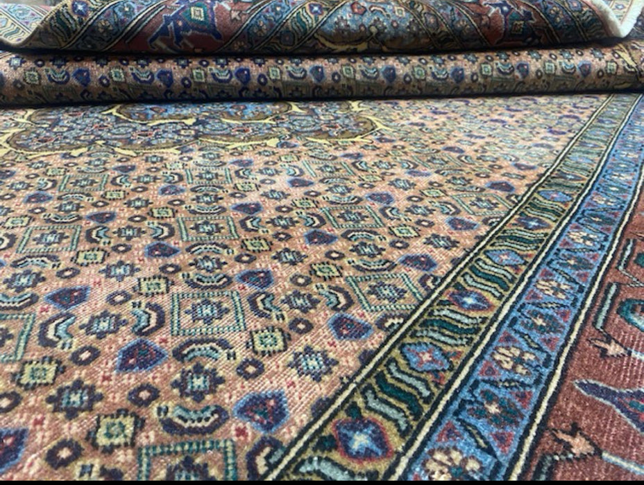 7'x10' Hand-Knotted Persian Beige/Blue Area Rug – KB Rugs