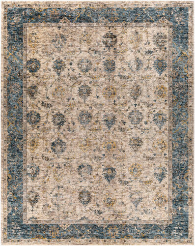 Livabliss Mirabel Machine Woven Rug — Sand / Blue | MBE-2313 - performance