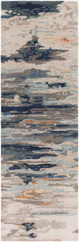 Kavita Handmade Rug — Navy / Taupe | KVT-2302