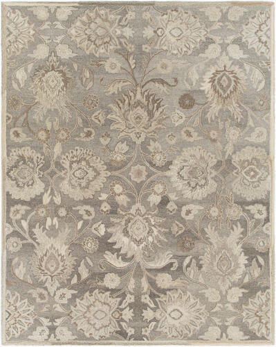 Caesar Handmade Wool Rug — Taupe / Ivory | CAE-1195 - performance