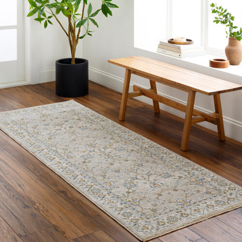 Livabliss Dresden Machine Woven Rug — Ivory / Mist | DRE-2311 - colour & pattern