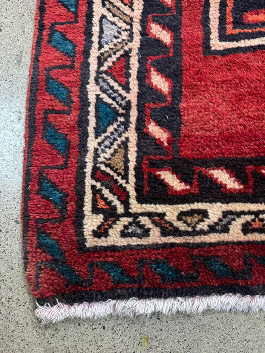 3’9 x 13’ Tribal Silk/Wool Hand-knotted