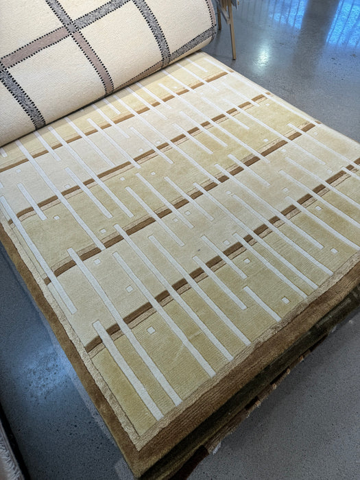 5'x8' Hand-Knotted Nepali Beige/Multi Area Rug – KB Rugs