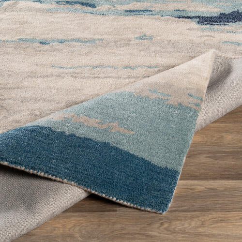 Kavita Handmade Rug — Blue / Sand | KVT-2306