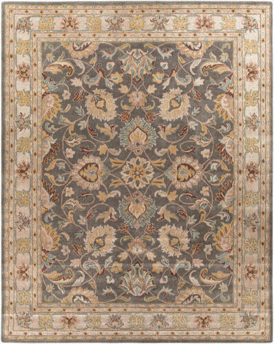 Caesar Handmade Wool Rug — Charcoal / Taupe | CAE-1005 - performance