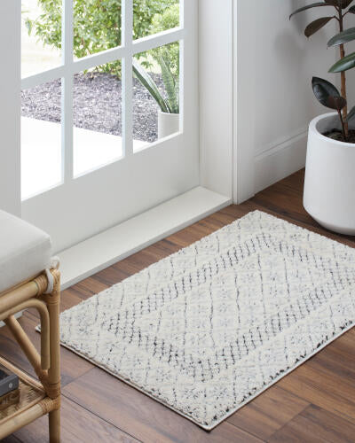 Livabliss Freud Machine Woven Rug — Ivory / Charcoal | FEU-2301