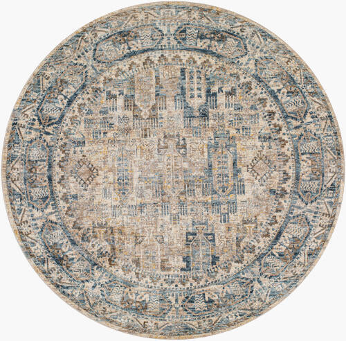 Livabliss Mirabel Machine Woven Rug — Ivory / Denim | MBE-2302