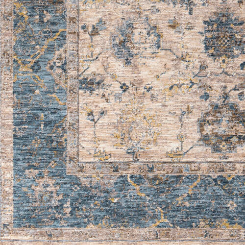 Livabliss Mirabel Machine Woven Rug — Sand / Blue | MBE-2313