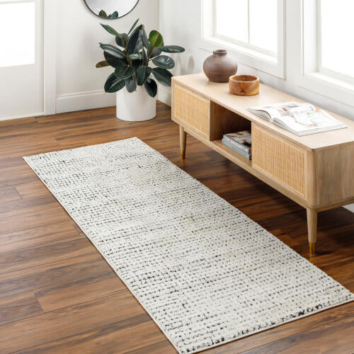Livabliss Freud Machine Woven Rug — Ivory / Charcoal | FEU-2305