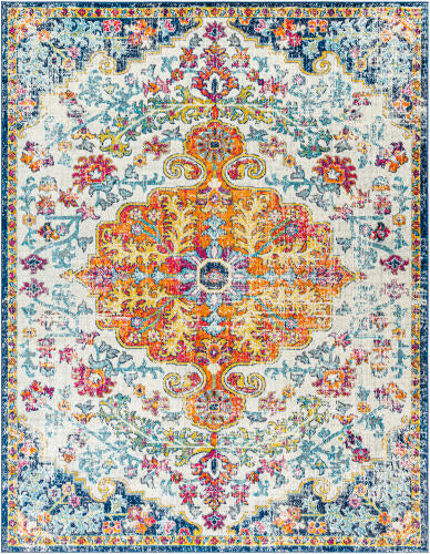Livabliss Harput Machine Woven Rug — Multicolor Medallion | HAP-1000 - performance
