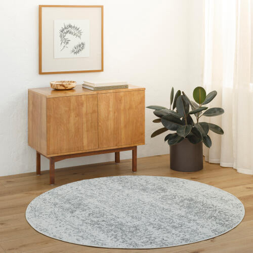 Livabliss Harput Machine Woven Rug — Light Gray / Ivory | HAP-1024
