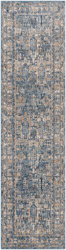 Livabliss Mirabel Machine Woven Rug — Denim / Camel | MBE-2301