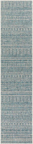 Livabliss Eagean Machine Woven Rug — Teal / Taupe | EAG-2307