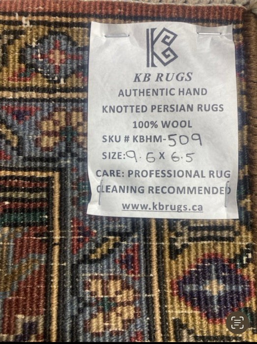 7'x10' Hand-Knotted Persian Beige/Blue Area Rug – KB Rugs