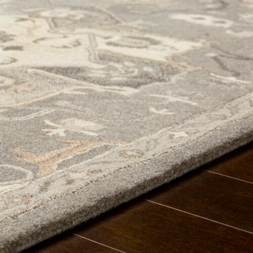 Caesar Handmade Wool Rug — Gray / Ivory | CAE-1196