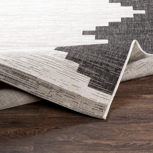 Livabliss  Eagean Machine Woven Rug — Charcoal / Ivory | EAG-2356