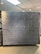 8'X10' Modern Hand-Knotted Nepali Wool Area Rug- Blue/Grey