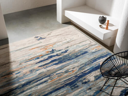 Kavita Handmade Rug — Navy / Taupe | KVT-2302