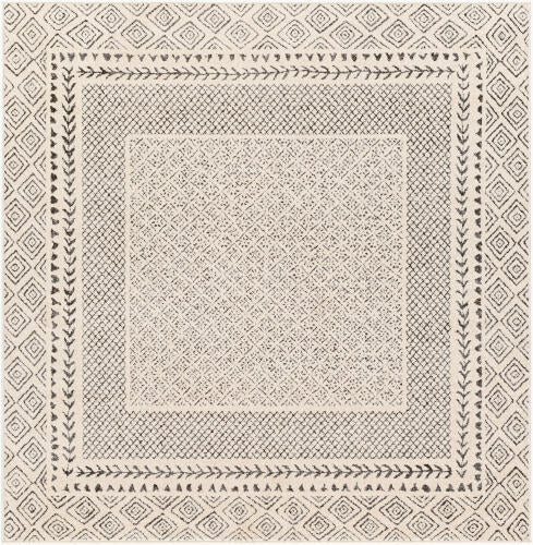 Bahar Machine Woven Rug — Charcoal / Light Beige | BHR-2321 - performance