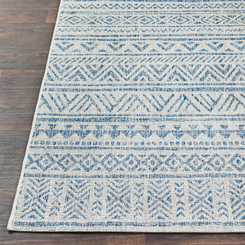 Livabliss Eagean Machine Woven Rug — Blue / Taupe | EAG-2306