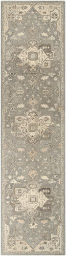 Caesar Handmade Wool Rug — Gray / Ivory | CAE-1196