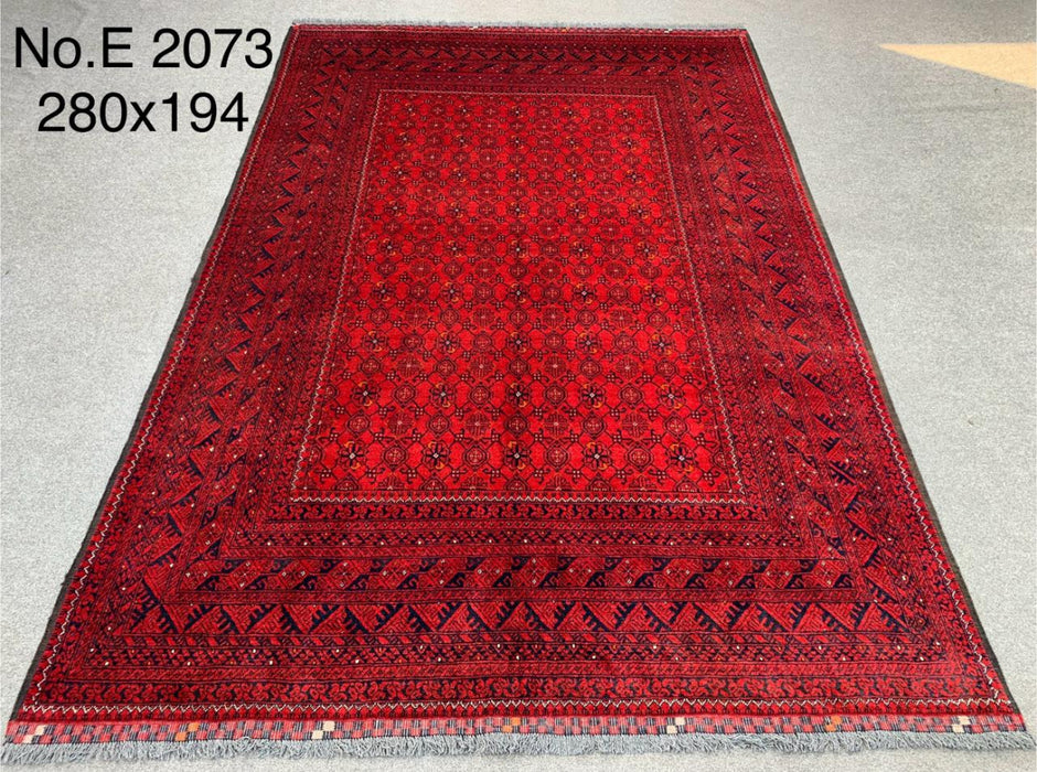 6’4″ × 9’2″ Hand-Knotted Afghan Tribal Wool Rug