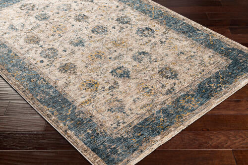 Livabliss Mirabel Machine Woven Rug — Sand / Blue | MBE-2313