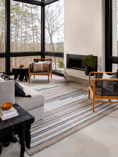 Azalea Handmade Rug — Black / Tan | AZA-2334