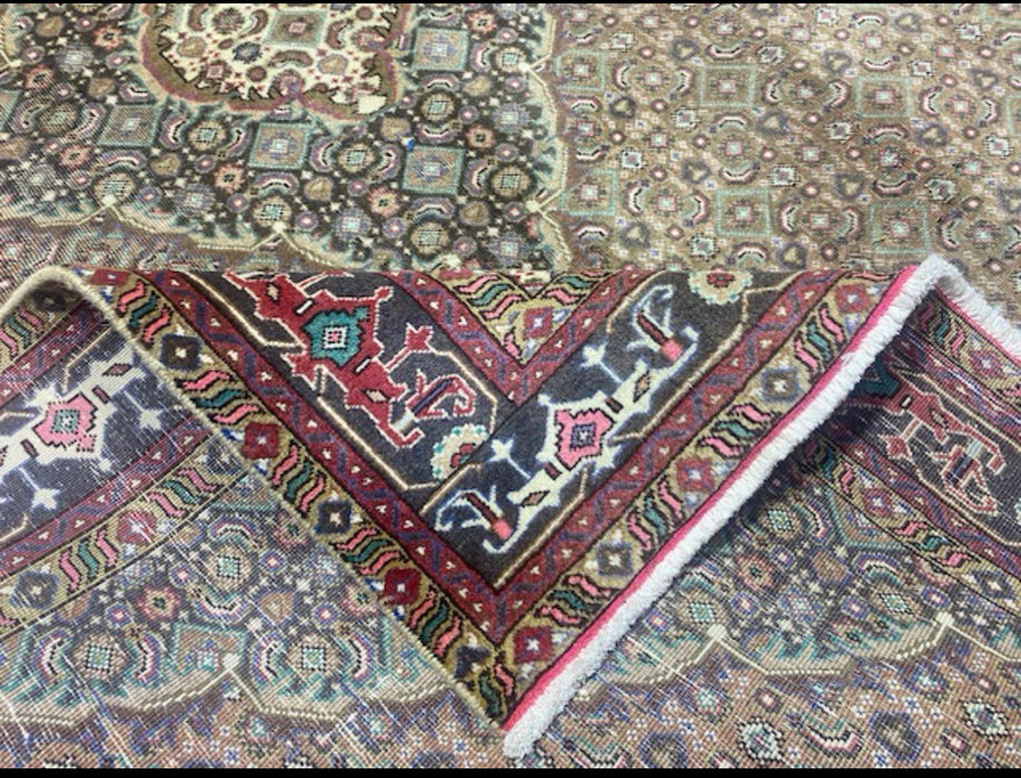 7'x10' Hand-Knotted Persian Green/Burgundy Area Rug – KB Rugs