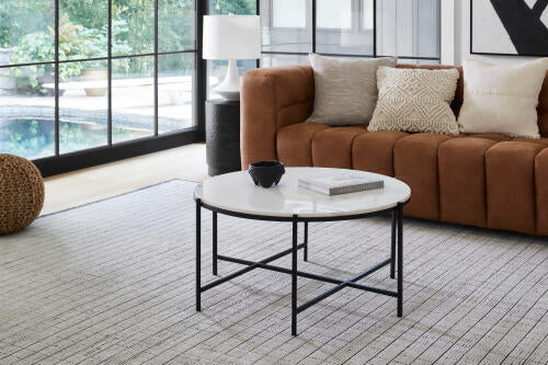 Carre Handmade Rug — Light Beige / Charcoal | CCR-2301