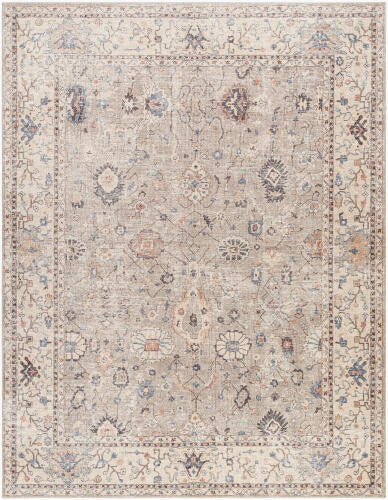 Davina Machine Woven Rug — Gray / Beige | BOCC-2302 - performance
