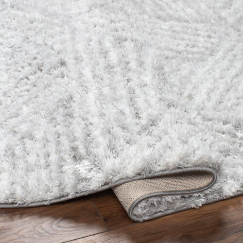 Cloudy Shag Machine Woven Rug — Light Gray | CDG-2320 no - construction