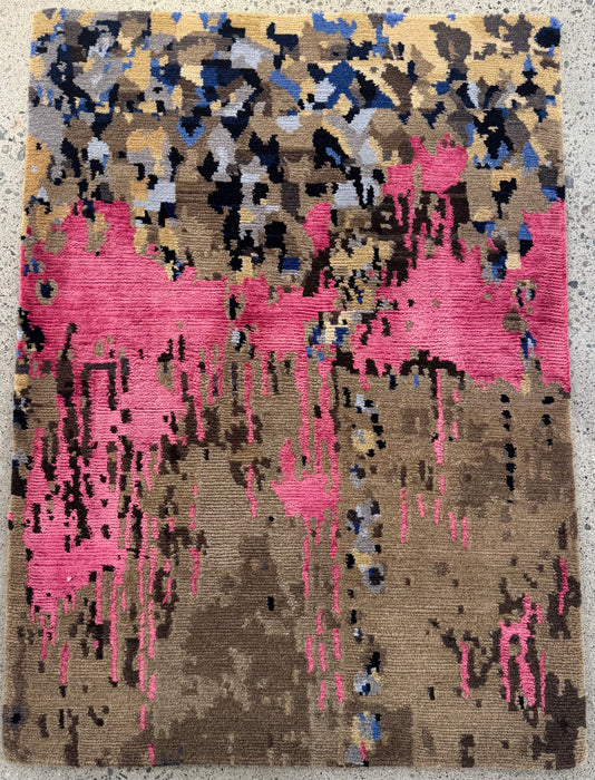 2'x3' 100% Wool Nepali Hand Knotted Area Rug