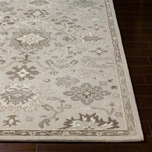 Caesar Handmade Wool Rug — Gray / Taupe | CAE-1197