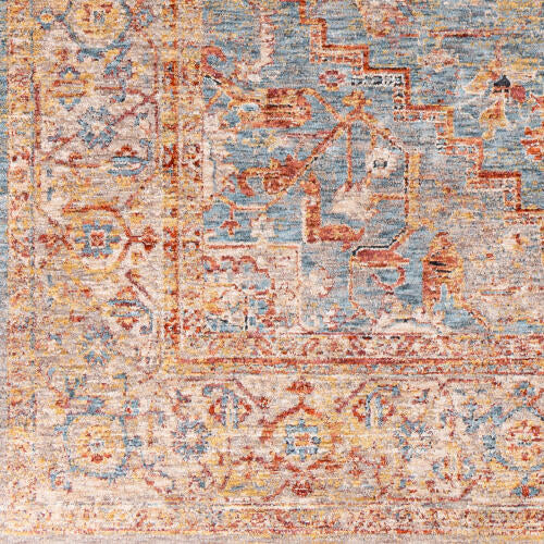 Livabliss  Mirabel Machine Woven Rug — Rust / Blue | MBE-2310