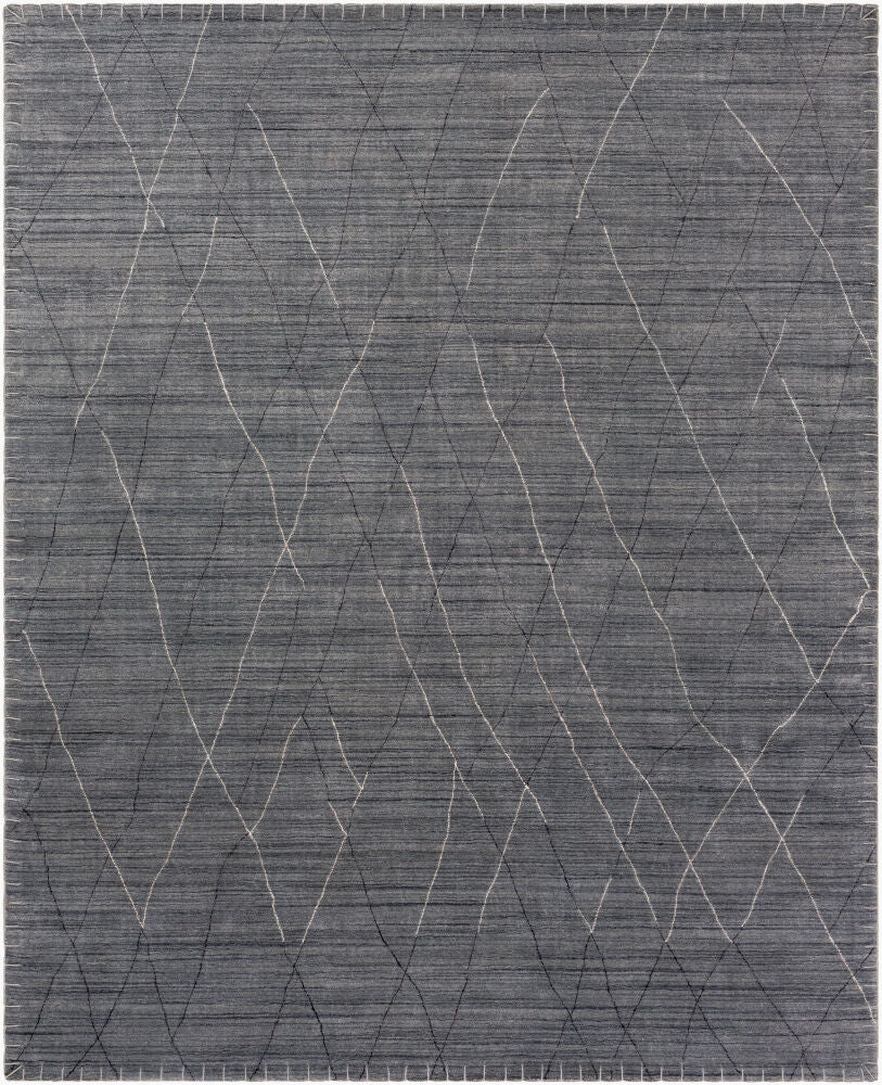 Arlequin Handmade Wool & Viscose Rug — Charcoal | ARQ-2300 - performance