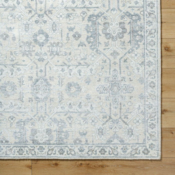 Aleyna Hand Knotted Rug — Light Blue / Cream | ANE-2300