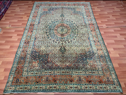 7'x10' Hand-Knotted Persian Teal/Multi Area Rug – KB Rugs 