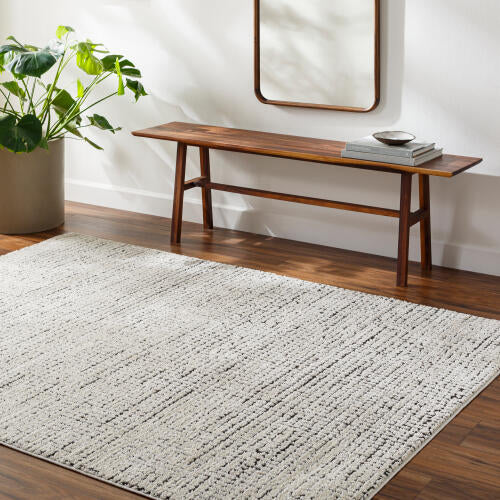 Livabliss Freud Machine Woven Rug — Ivory / Charcoal | FEU-2305