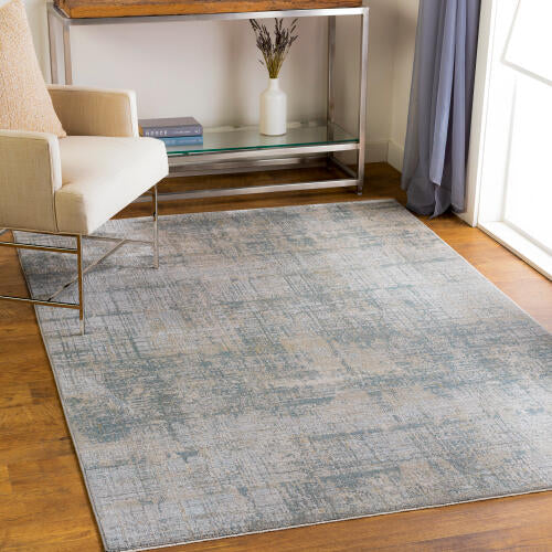 Brunswick Machine Woven Rug — Ice Blue / Taupe| BWK-2301 - colour & pattern