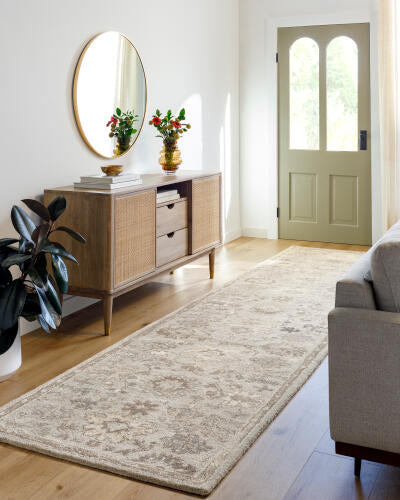 Caesar Handmade Wool Rug — Gray / Taupe | CAE-1197