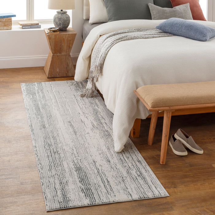 Aisha Machine Woven Rug — Gray / Charcoal | AIS-2304