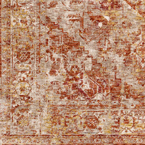 Livabliss Mirabel Machine Woven Rug — Dusty Coral / Beige | MBE-2304