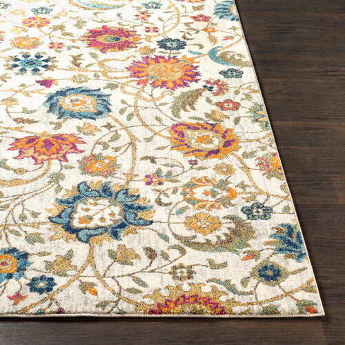 Livabliss Harput Machine Woven Rug — Multi / Ivory Floral | HAP-1074